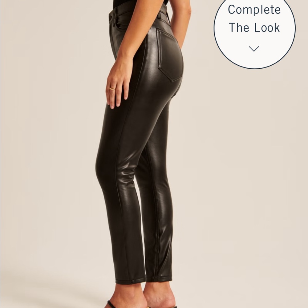 Curve Love Vegan Leather Skinny Pant